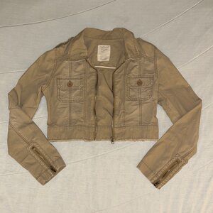 MAURICES cropped zip up jacket